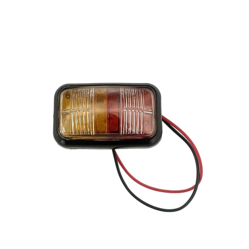 

12-24V Car LED Side Marker Lights Square Lights Warning Tail Light Red Yellow Auto Trailer Truck Lorry clearance Lamps