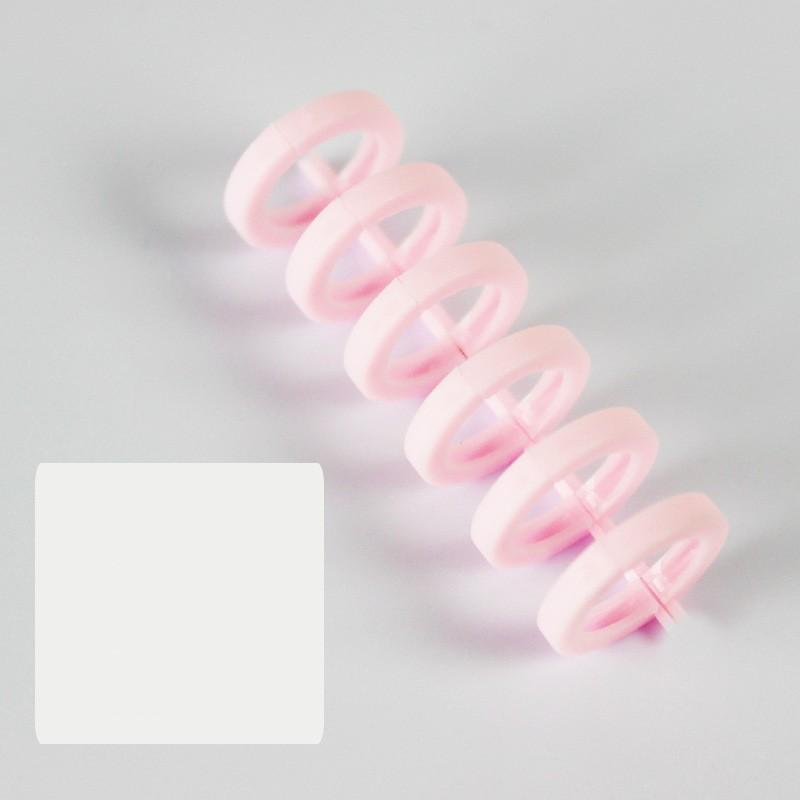 3Pcs/set 6 Holes Book Rings Solid Color Loose Leaf Binder Spiral Notebook Office Binding Rings Supplies
