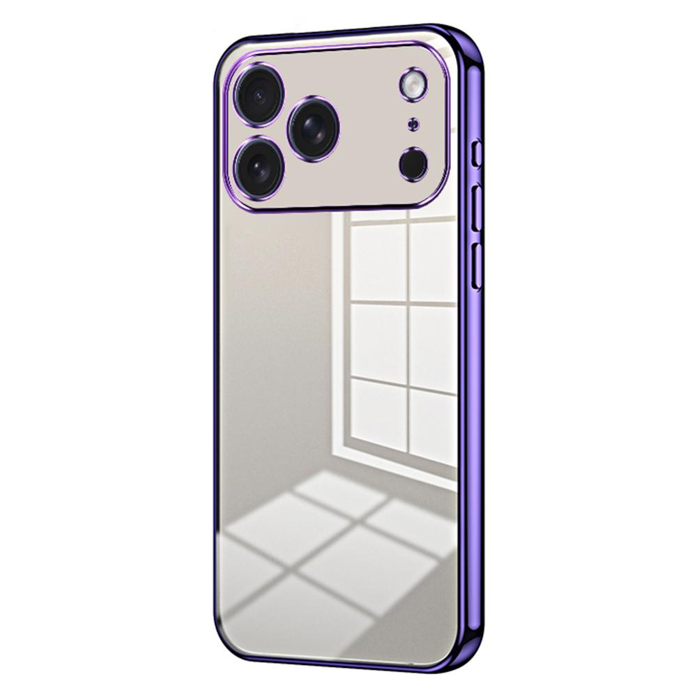 Etui do iPhone 17 Pro Max z galwanizowaną ramką, miękkie etui TPU na telefon