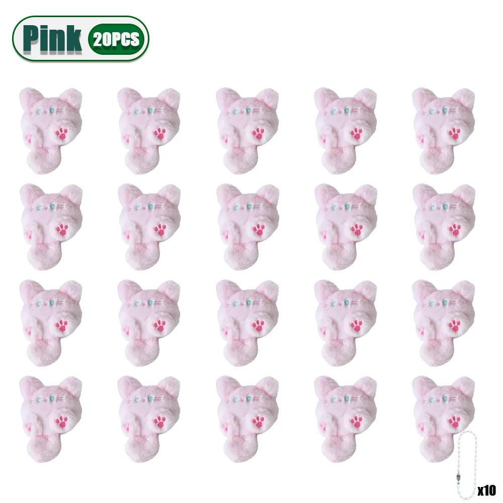 1/3/5/10/20PCS Adorable Plush Cartoon Cat Hanging Doll Soft Kawaii Backpack Decoration for Girls Student Christmas Gift