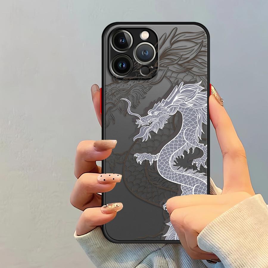 East Dragon Case for iPhone 17 Pro Max 11 14 7 8 SE XS XR Air 12 13 Mini 15 16 Plus Funda Back Phone Cover