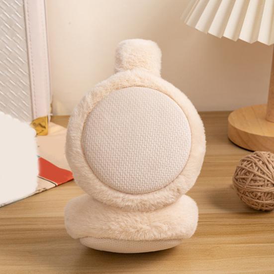 Winter Unisex Ear Muffs Folding Solid Color Good Elasticity Anti Fall Earmuffs Plush Adjustable Ear Warmers for Outdoor