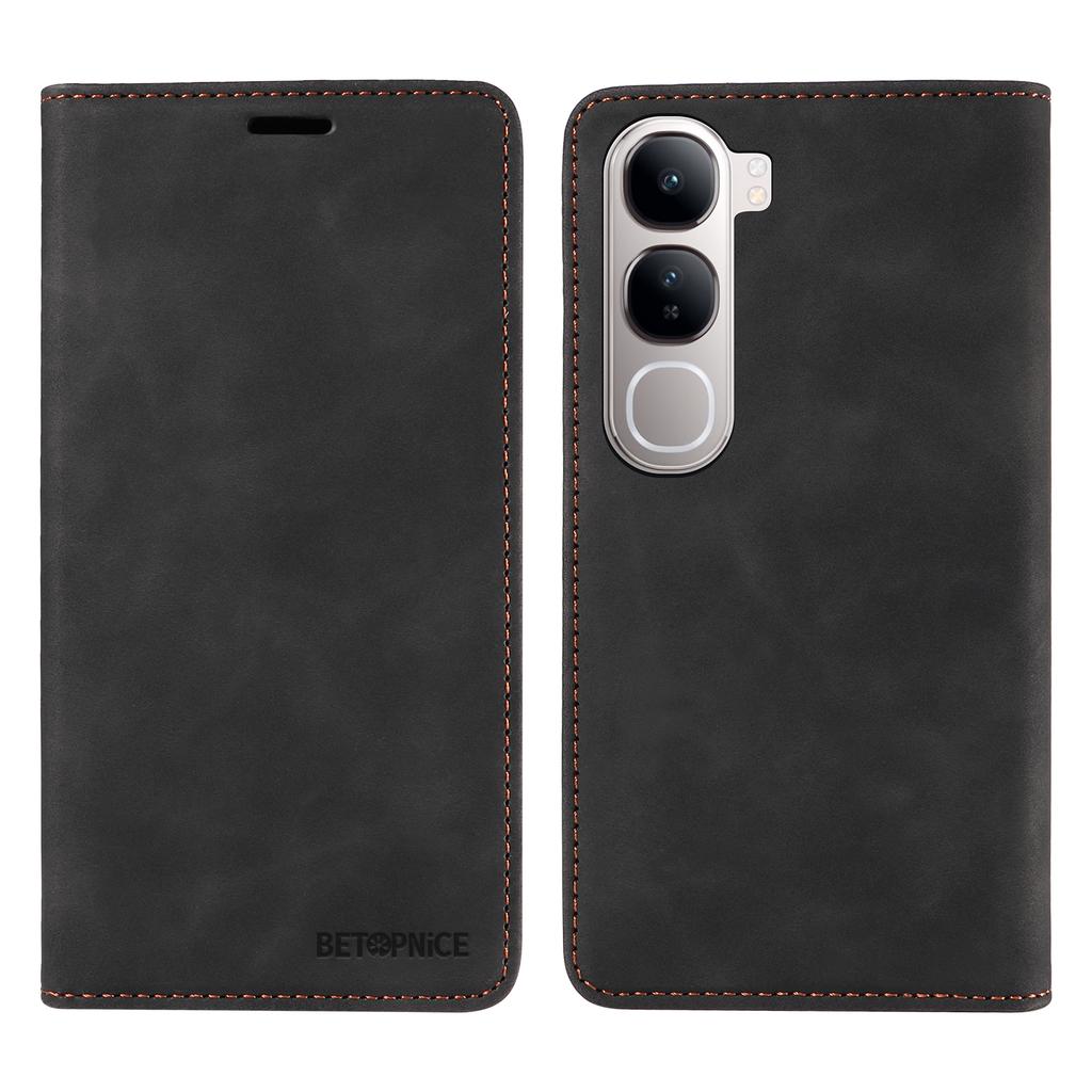 BETOPNICE 003 Wallet Phone Case for Vivo Y300 5G/Y200 5G/V40 Lite (Indonesia) 5G/4G Leather Cover with Stand