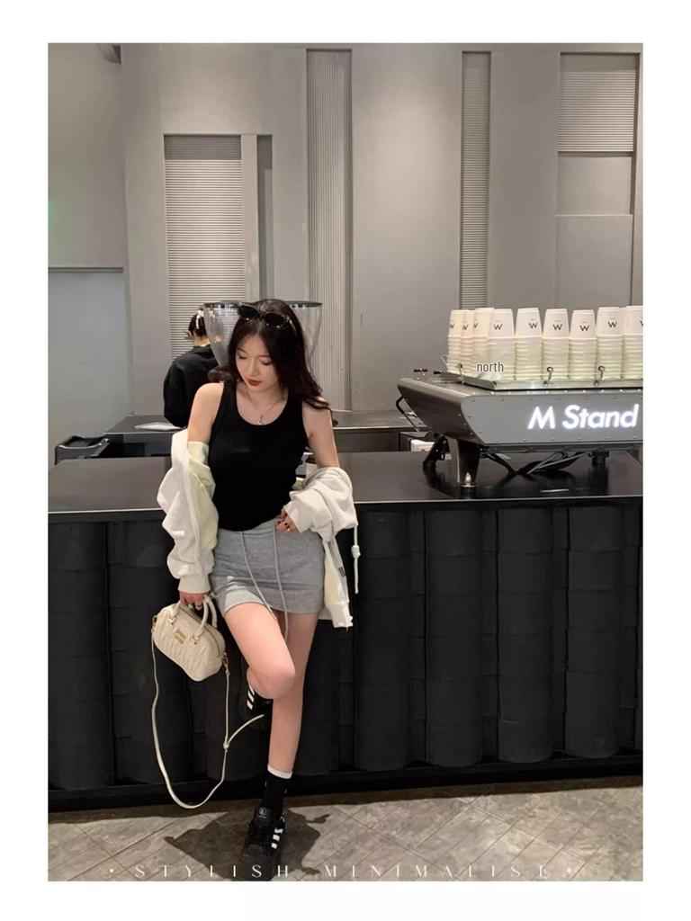 Women's Striped Knit Tank Top - 2024 Summer Slimming Style