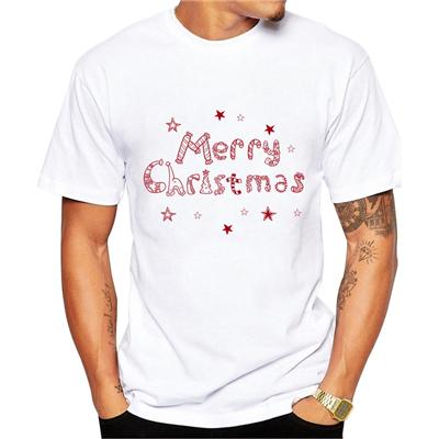 Merry Christmas T Shirts Men 2019 New Arrival Letters Printing Tshirt Chemise Homme Funny Gift for Mens Roupa Masculina Gt167