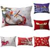 Cozy Christmas-themed Linen Pillow Cover For Indoor And Outdoor Spaces