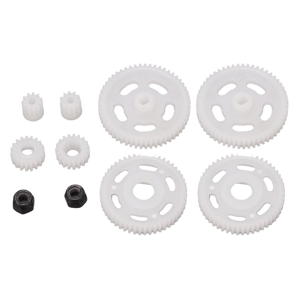 RC Motor Pinion Gear Set White Lightweight for Axial SCX24 124 Remote Control Model Vehicle