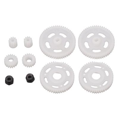 RC Motor Pinyon Dişli Seti Beyaz Hafif Axial SCX24 124 Uzaktan Kumandalı Model Araç için