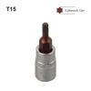 T15 Bit-Steckschlüssel Torx T20 T25 T27 T30 T40 T8 6,35 mm / 1/4 Zoll