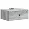 Wall Mounted Nightstand Grey Sonoma 49 x 34.5 x 20 cm