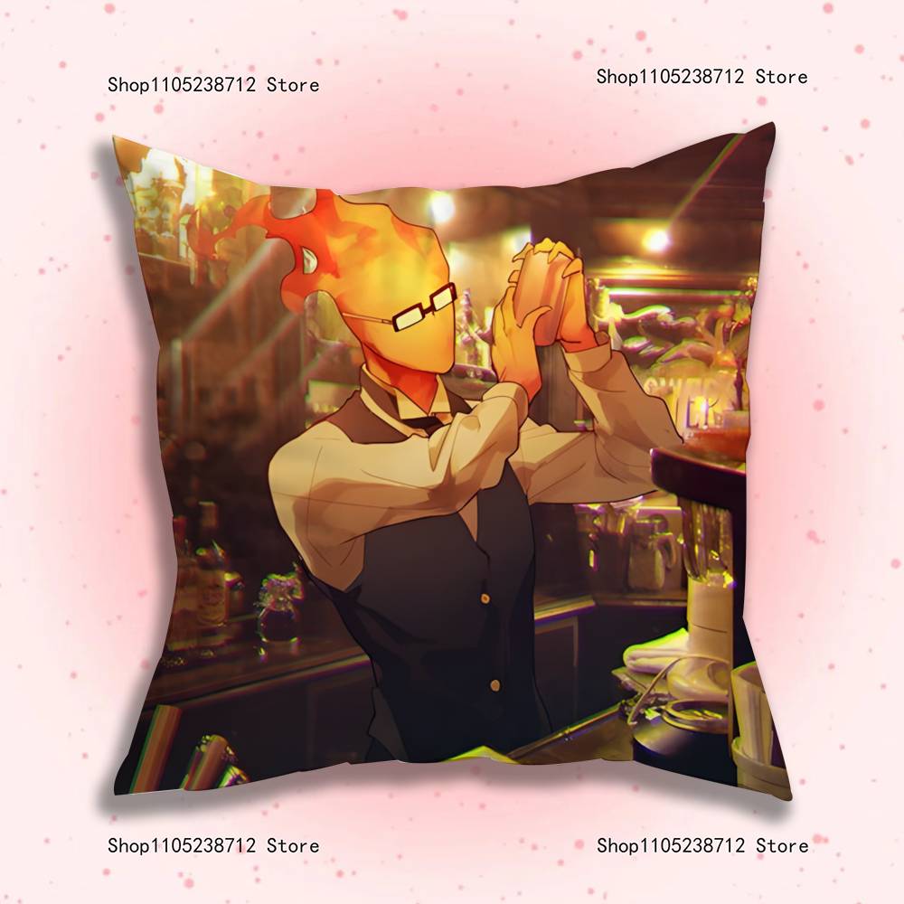 Grilby UUndertale Pillow Case Plush Fabric Soft Pillowcase Double Sided Print Sofa Cushion Cover Throw