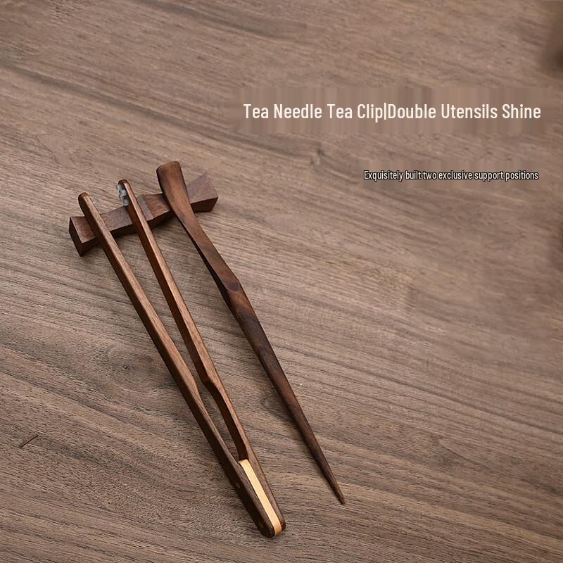 Ebony Wood Tea Scoop 4-Piece Set