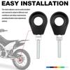 2pcs Aluminum Motorcycle Modification Parts Heavy Duty Chain Tensioner Adjuster  Pit ATV
