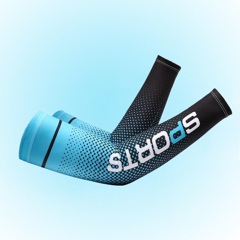 Sunscreen Ice Silk Sleeve Men and Women's Spring and Summer Gloves UV Arm Protection Ice Sleeves Driving Thin Two Finger Sleeve