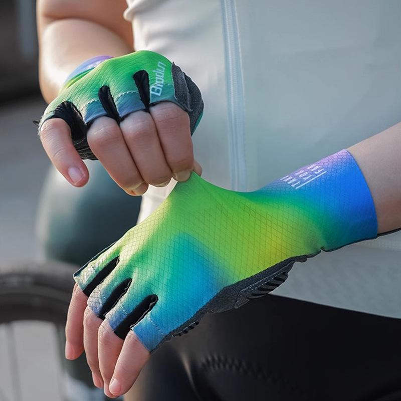 Breathable Half-Finger Summer Cycling Gloves: Shock-Absorbing & Wear-Resistant for Road and Mountain Biking