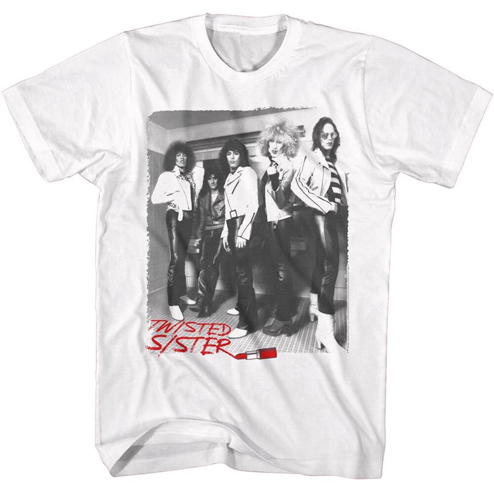 Twisted Sister Lip Stick Bathroom Photo Men s T Shirt Metal Band Music Merch 4XL