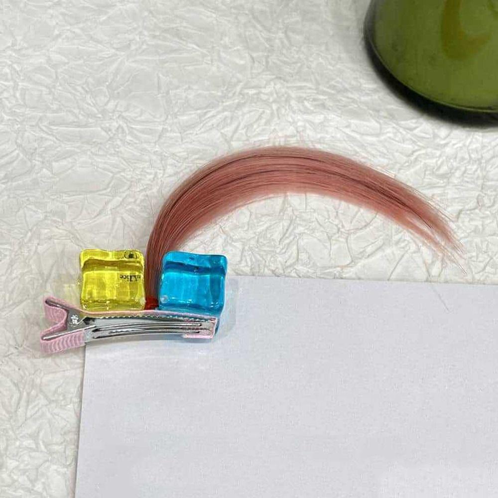 Cute Wig Hair Clips Anime Square Hairpin Sweet Wig Catch Clip  Girls Accessories