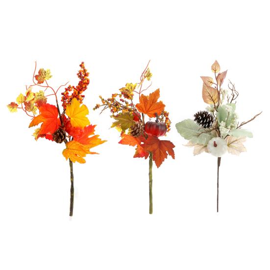 Fake Fall Maple Leaves Realistic Looking Vibrant Color Easy To Clean