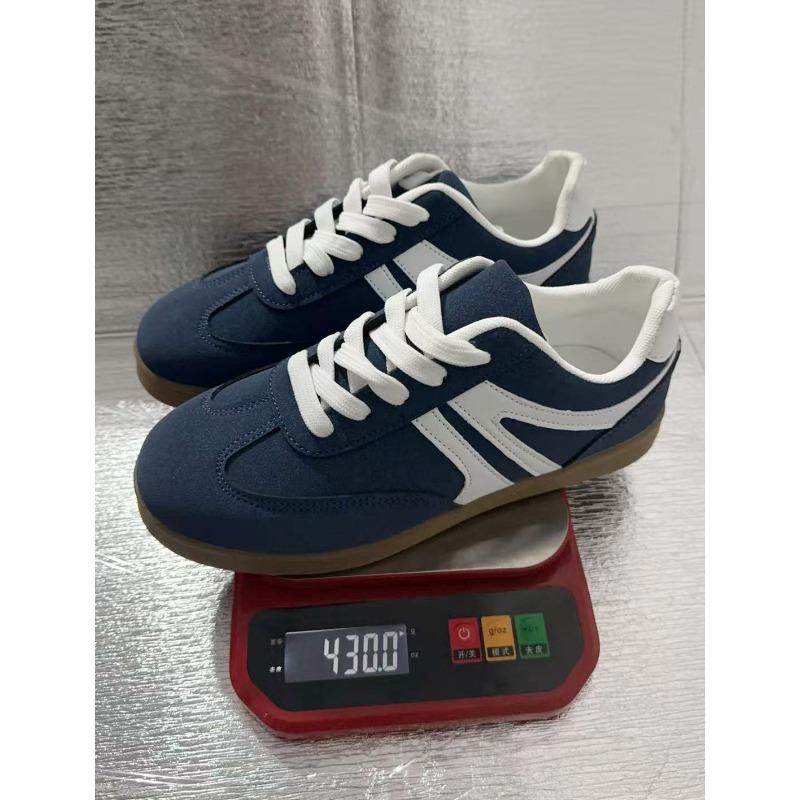 Large size white shoes women's new retro casual versatile fashion round head sports thick baseplate shoes