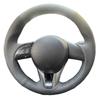 Hand-stitched Black Anti-slip Breathable Microfiber Leather Car Steering Wheel Cover For Buick LaCrosse 2009 2010-