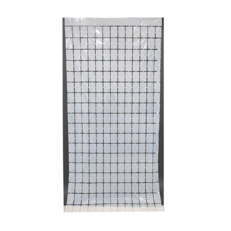 

Gold Square Tassel Rain Curtain Mirror Panel Wind Chime for Festival Party Decoration