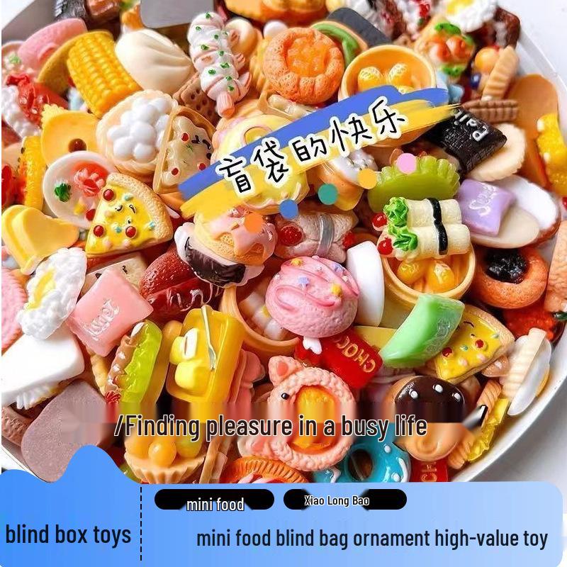 Miniature Food Play Blind Bag: Mini Snack Resin Ornaments