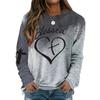 Plus Size - Plus Size - New Product: Women'S Blessed Heart Long-Sleeve Printed Round-Neck T-Shirt