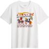 Cotton Round Neck Carriage Pattern FW25 Drop Shoulder T-Shirt Women Tops CDD13-NFY