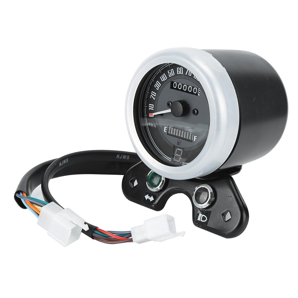 Multifunctionele Motorinstrumenten Retro LED Snelheidsmeter Brandstofmeter Past op CG125