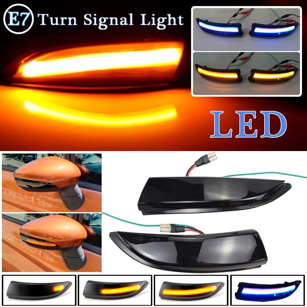 Dynamic Blinker For FORD Fiesta MK8   Mk7 08-17 LED Side Wing Flowing Turn Signal Light Side Lamp Arrow