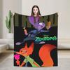 Anime Zootopia Cartoon Flannel Blanket  Super Soft Throw Blanket for Bedroom Airplane Travel Fashion Bedspread Sofa Bed Cover