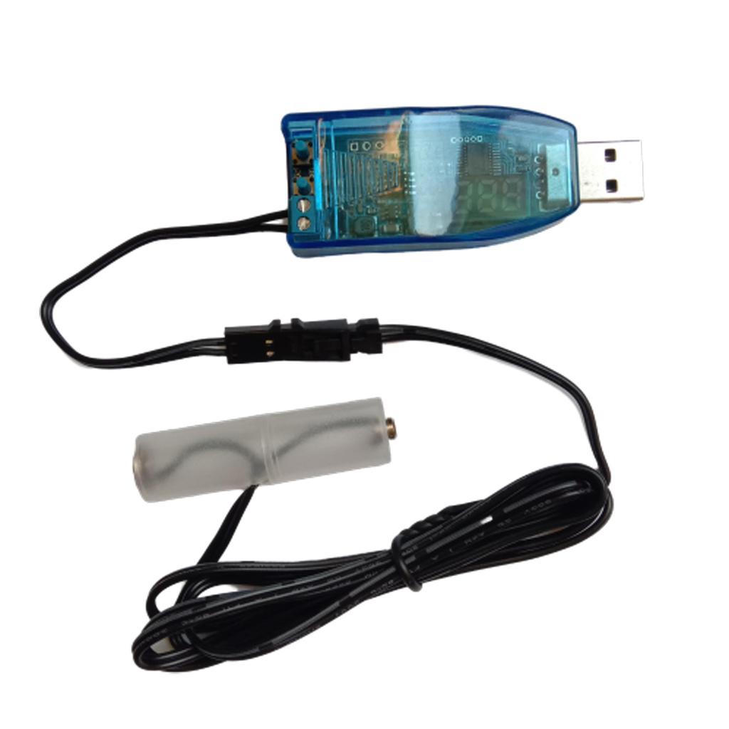 Universelles 1 m langes USB-auf-1,5 V 3 V 4,5 V 6 V 12 V 24 V AM3/AA/LR6-Dummy-Batterie-Stromkabel für Radio, LED-Licht, Ventilator, Spielzeug, Tastatur