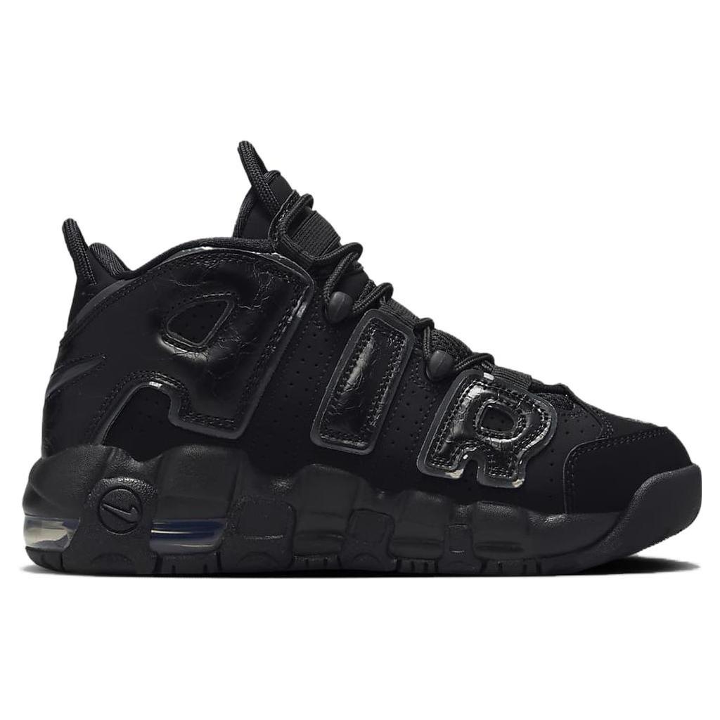 (GS) Nike Air More Uptempo 'Triple Black' Kids' FV2264-001