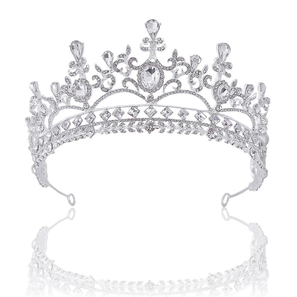 New Wedding Crown Headwear Bride's Grand Luxurious Rhinestone Wedding Dinner Wedding Style Crown