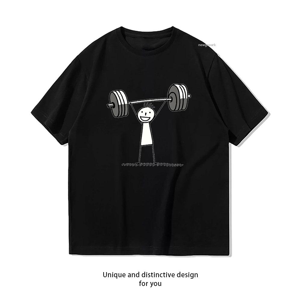 Strong Lifting Weights Shirt Woman Man Summer Oneck Breathable Graphic T Shirts Casual Simple S3xl Streetwear