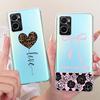 For OPPO A36 A76 A96 CPH2333 New Simple Style Phone Case For Oppo A36 A76 A96 4G Transparent TPU Soft Silicone Cases