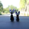Urocza Kreskówkowa Czarna Kotka Ozdoba Model Figurki Dekoracja Dekoracja Biurka Rękodzieło DIY Ogród Dom Biuro Miniatury Prezent
