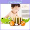 Ideal Gift Option Kids Wooden Puppy Toy Car For Infants And Children Of All Ages