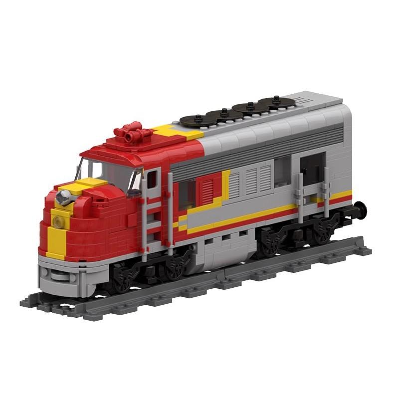Santa Fe Super Chief Heavy Duty Zug Bausteine Set Eisenbahnschiene Steine für Kinder Erwachsene Spielzeug