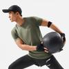 Li-Ning Fitness Series Round Neck Letter Knitted Short Sleeve T-Shirt Men Tops Tea-Green ATSV317-1