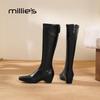 Millies Premium Leather Plush-Lined Over-the-Knee Boots