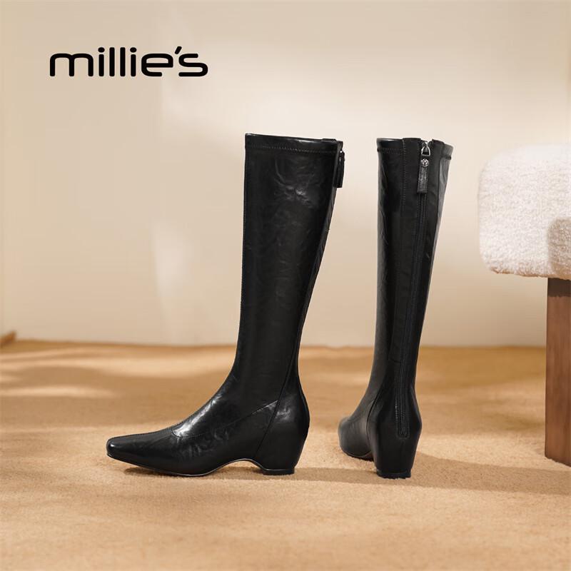Millies Premium Leather Plush-Lined Over-the-Knee Boots