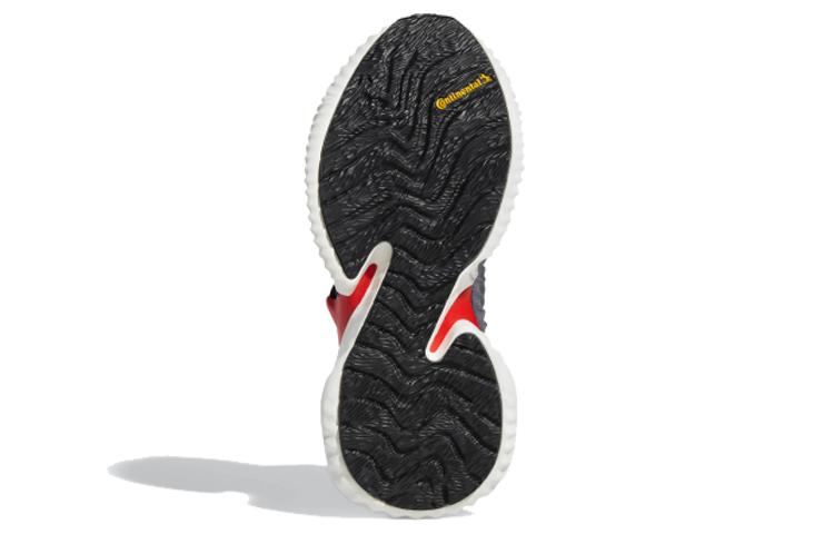 adidas Alphabounce Instinct CC J Low Top Kids' Running Shoes Gray Red Teenagers F36807