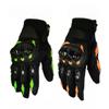 Water Resistant Touch Screen Five Fingers Riding Gloves Knuckle Protection Breathable Mesh Reflective Strip Adjustable Strap for