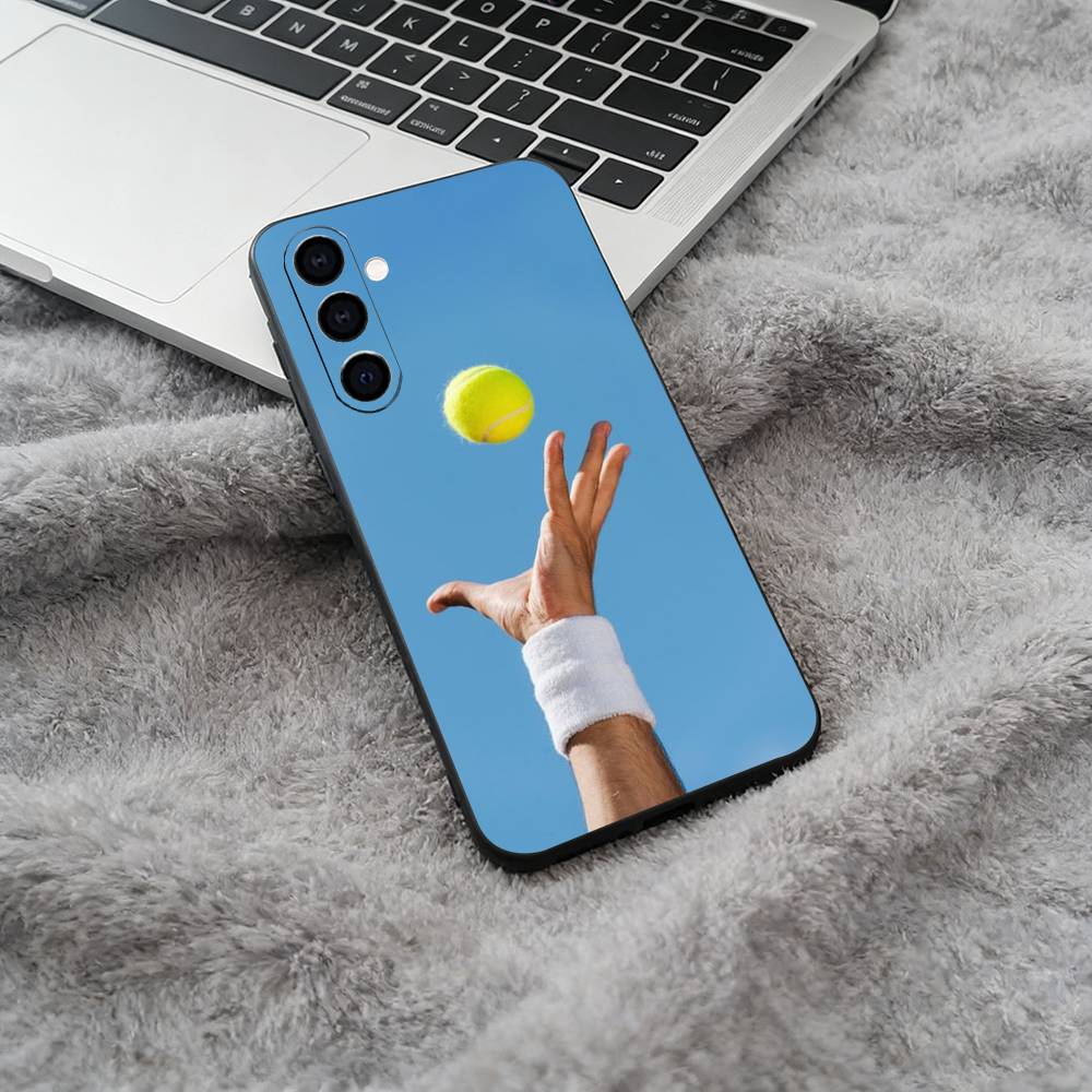 Popular Sport - Tennis Phone Case For Samsung Galaxy A73,A71 A72,A70,A53,A52,A51,Soft Silicone Black Cover