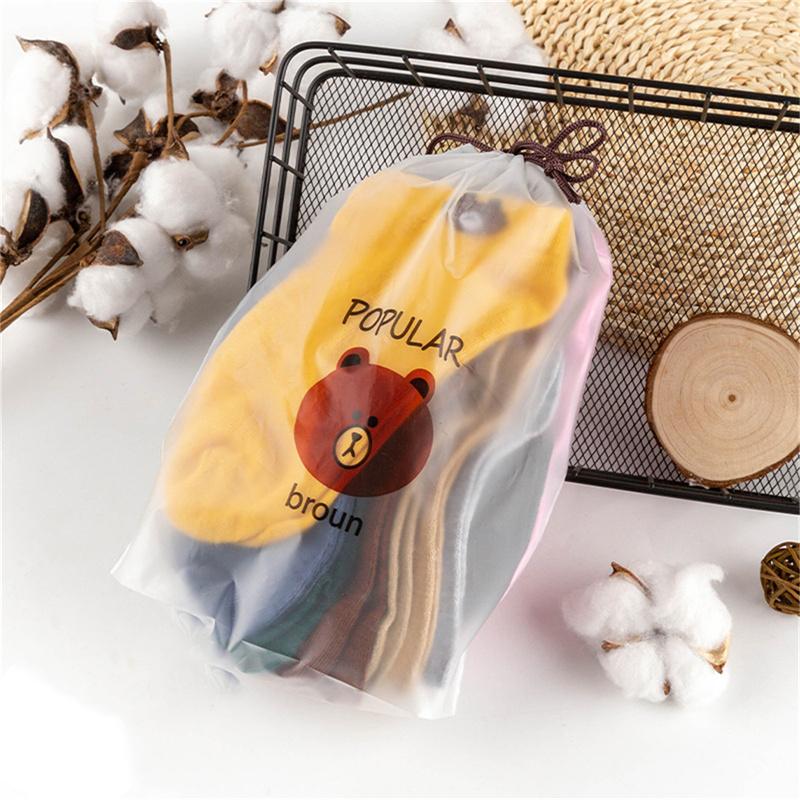 5/10 Pairs Winter Women Socks Bear Breathable Keep Warm Floor Anti-Skid Socks