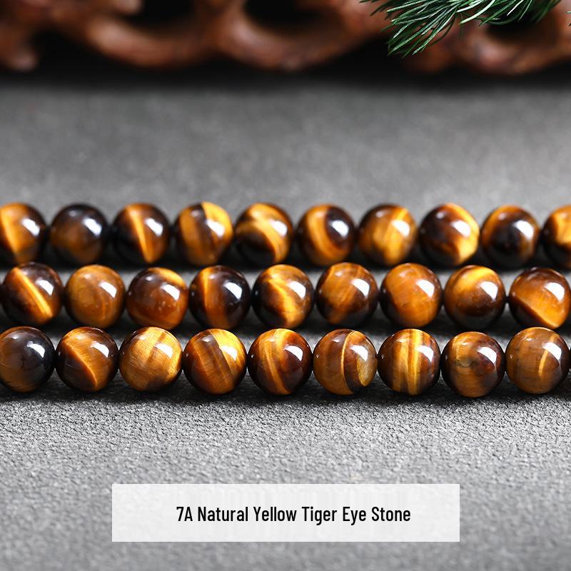 Yellow Tiger Eye Beads for DIY Jewelry Making - High-End Accessories for Bracelets and Necklaces