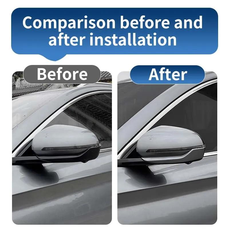 For BYD Song Plus Seal U DMi EV -2025 Rearview Mirror Anti-Collision Strip Anti-Scratch Protective Decor Strips 2Pcs