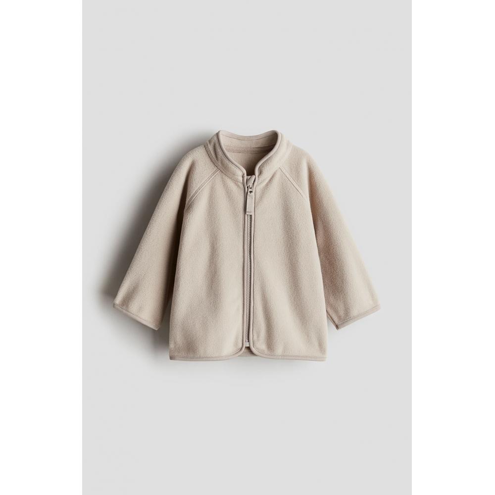 

Флисовая куртка HM светло-бежевого цвета