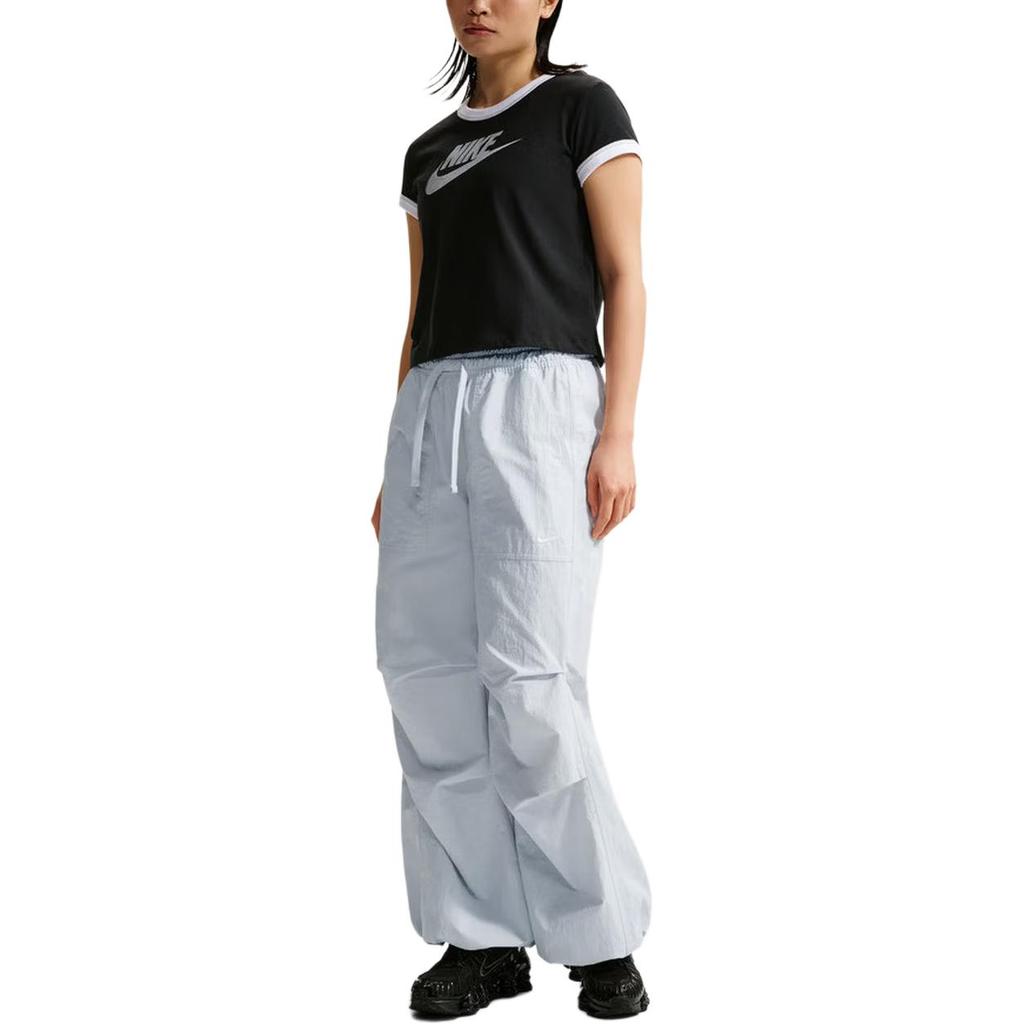 Nike As W Nsw Os Structured Solid Color Lace-Up Sports Casual Pants Women Pants IR1639043